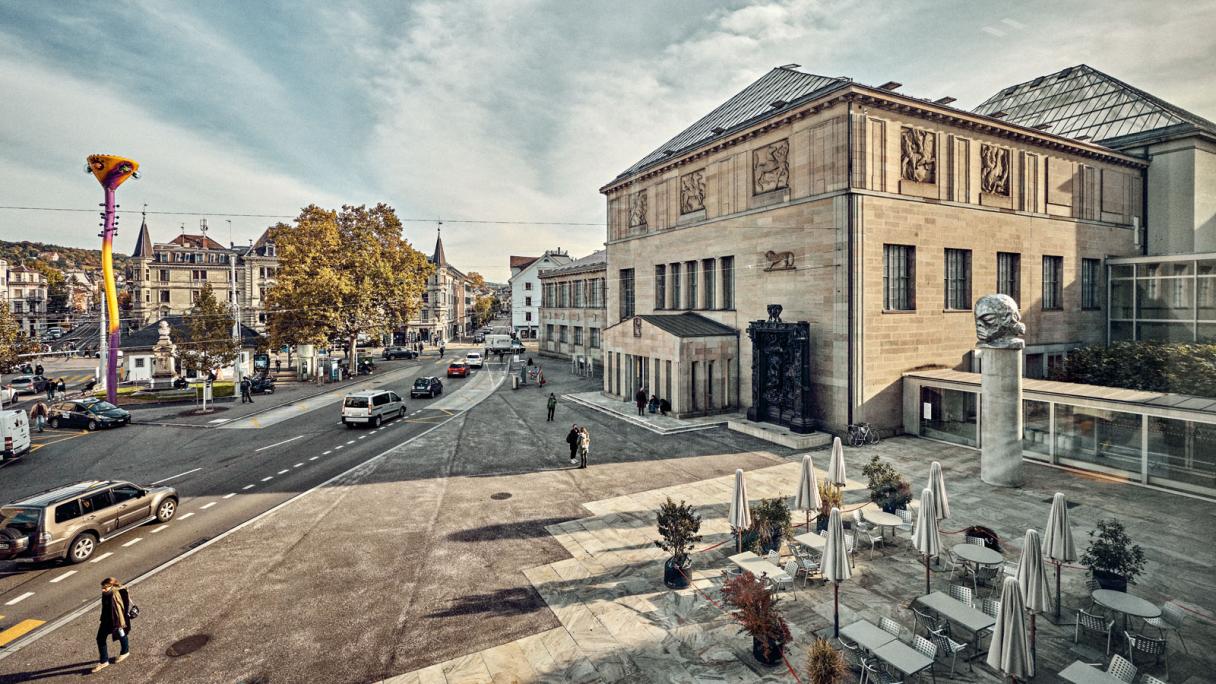 Veduta dall'esterno del Kunsthaus Zürich