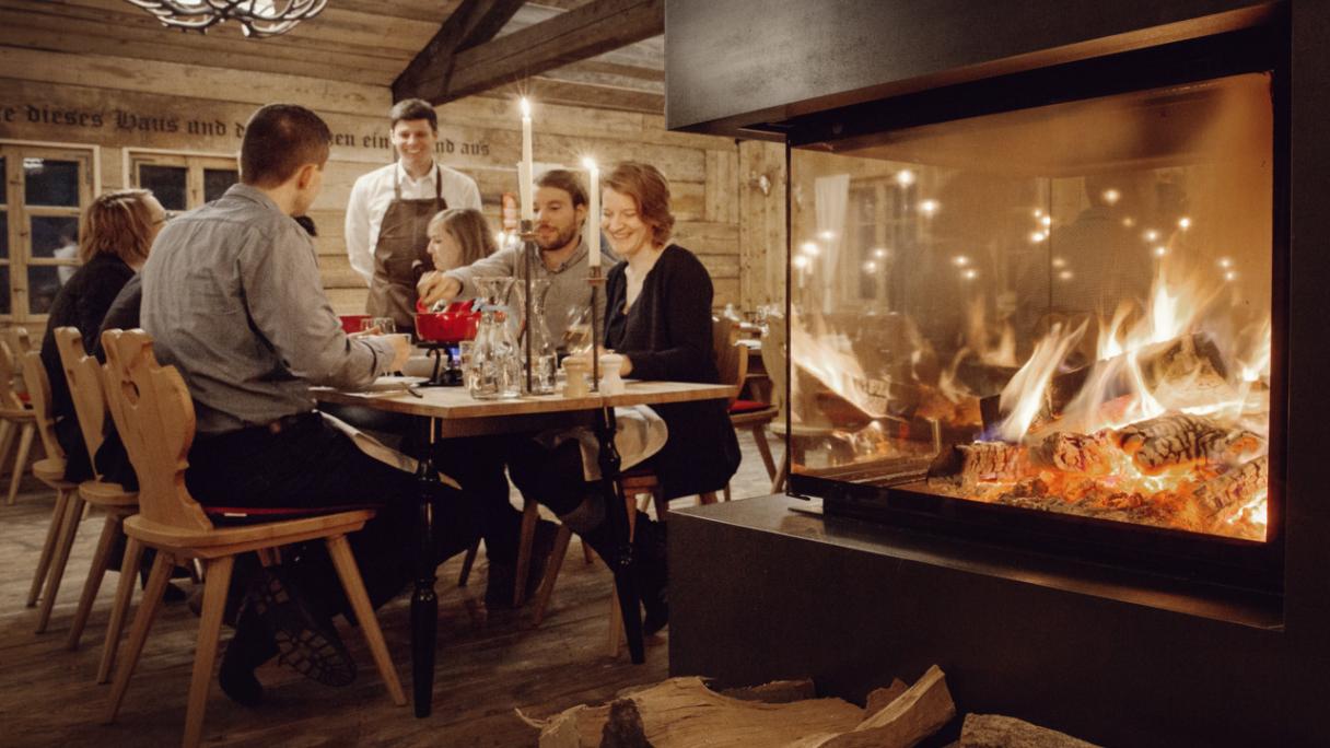 Fondue im Chalet