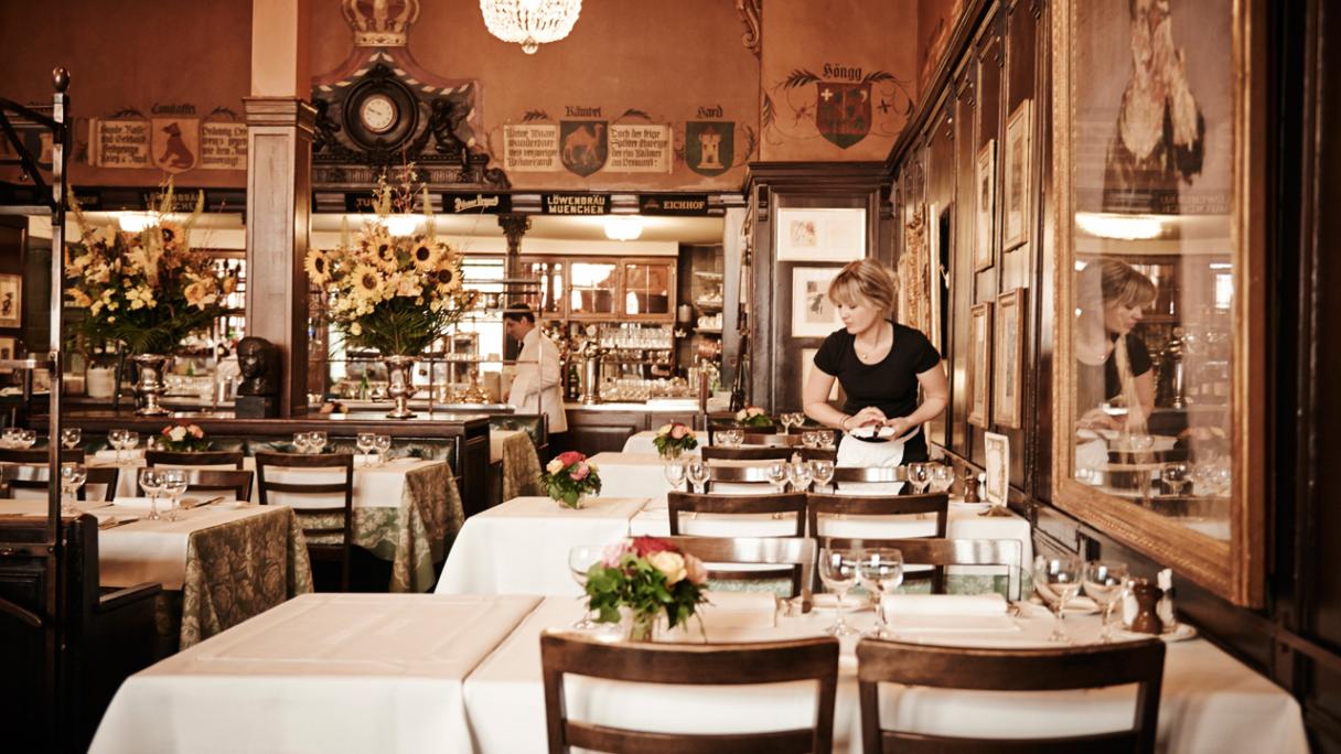 Restaurant Kronenhalle Zurich Interior View