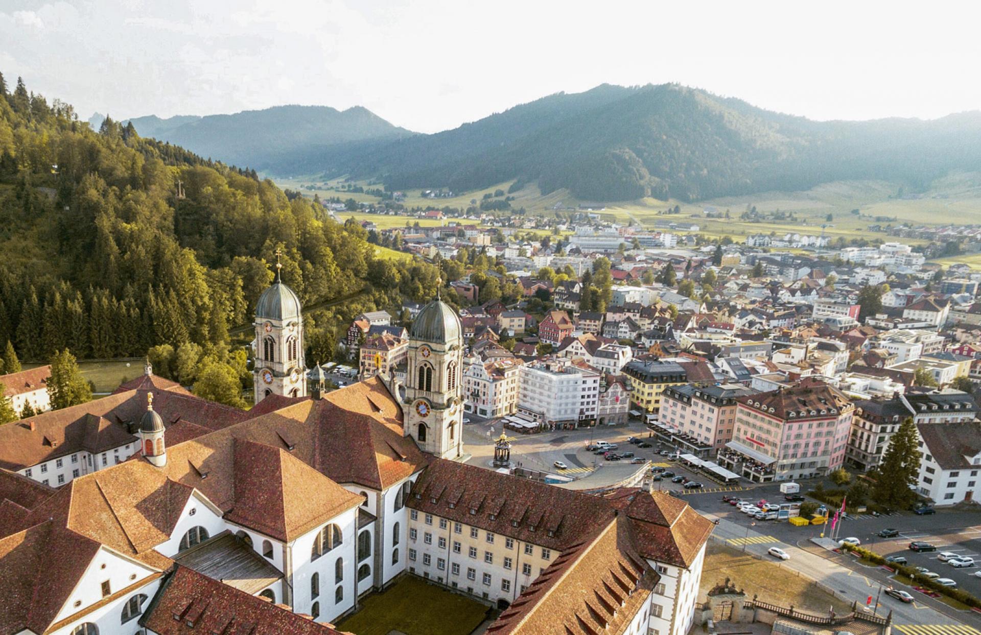 Einsiedeln, vue d'en haut