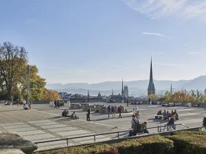 Polyterrasse, ETH Zürich, Aussicht über die Altstadt