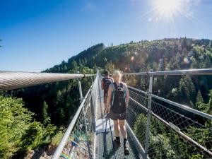 Hängebrücke Skywalk im Gebiet Sattel-Hochstuckli