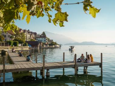 Evening atmosphere on Lake Zug