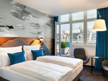 Motel One Zurich, chambre avec balcon