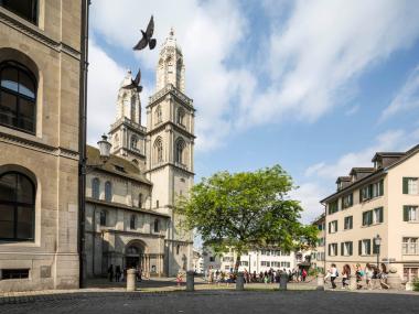 L'esterno del Grossmünster Zurigo