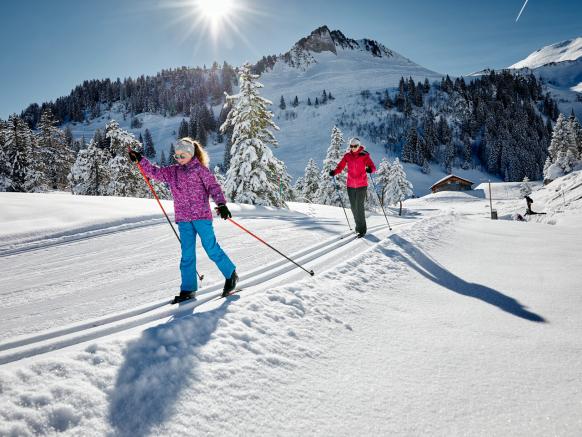 Cross-Country Skiing in Stoos