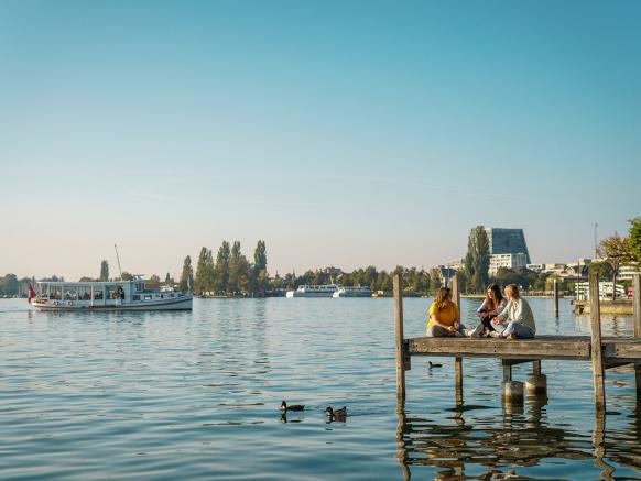 Atmosfera serale sul lago di Zugo