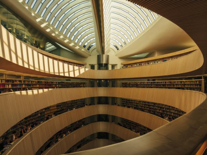 RWI Bibliothek, Architektur Santiago Calatrava