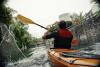 Matteo kayaking through the city, Zurich